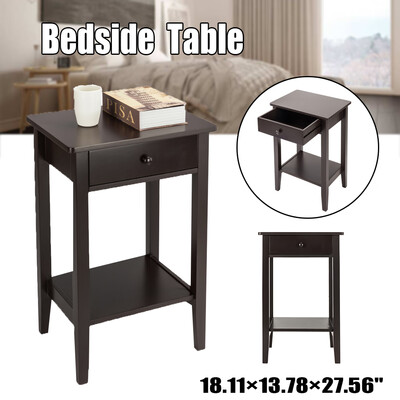 

Cabinet Drawer Two-Layer Bedside Table Coffee Table White Warehouse