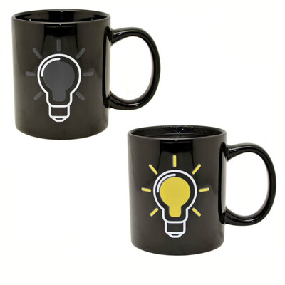 

BALDR Gadget Light Bulb Mug Heat Sensitive Colour Changing Gift