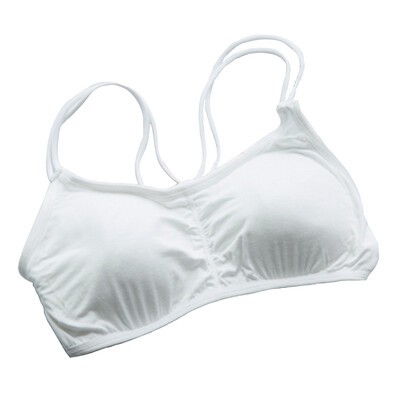 

Sexy Padded Backless Bra Fashion Back Cross Straps Hollow Beauty Back Tube Top Bra Underwear