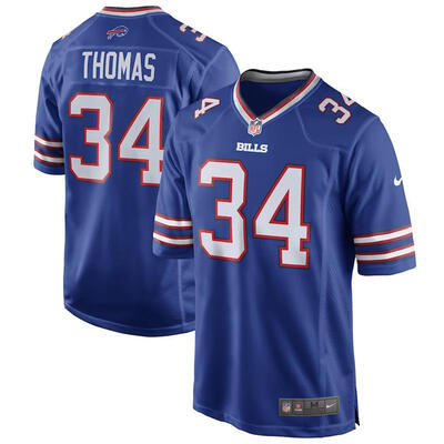 

Mens Football Jersey Buffalo Bills Thurman Thomas Royal Blue Retired Player Game Jersey