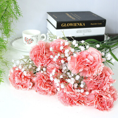 

Gobestart Artificial Carnations Silk Flower Bridal Hydrangea Home MothersTeachers Day
