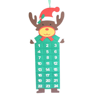 

〖Follure〗Christmas Advent Calendar & Pockets Felt Kids Wall Hanging Countdown Decors