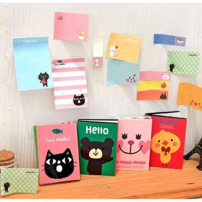 

KAWAII Funny Sticker Post-It Bookmark Point It Marker Memo Flags Sticky Notes