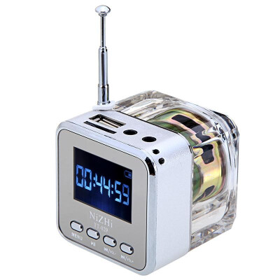 

Mini Digital Portable Music MP34 Player TF USB Disk Speaker FM Radio Blue
