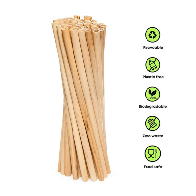 

100pcs Natural Wheat Straw 100 Biodegradable Drinking Straw Portable Disposable Drinking Straws Bar Kitchen Accessories