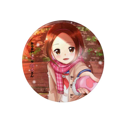 

Ailin Online Teasing Master Takagi-san Brooch 23 inch Japanese Anime Brooch Pin for Clothes Bags Caps&Pencil Cases