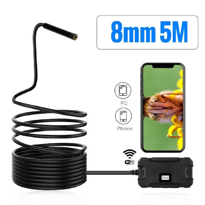 

Wireless Endoscope Camera HD1080p WiFi Borescope Inspection Camera Waterproof IP67 Flexible Snake Camera Y13 55mm for Iphone Andr