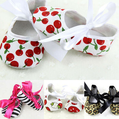 

Newborn Baby Girls Bowknot Dress Shoes Soft Sole Pram Anti-slip Prewalkers