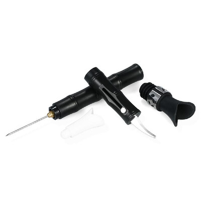

3pcsset Bamboo Shape Air Pressure Wine Bottle Opener Wine Pourer Wine Stopper Corkscrew Remover Wine Bottle Opener with Foil Cutt