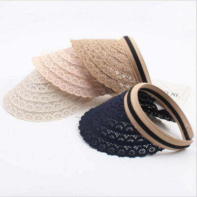

Womens Sun Visor Sport lace Tennis Headband Cap Adjustable Casual Summer Hat