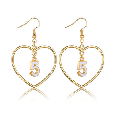 

La Melodie Champagne Gold Heart Shaped Round Earrings Bohemian Elizabeth Map Earrings Earrings 2019 DIY Bohemian Style Jewelry