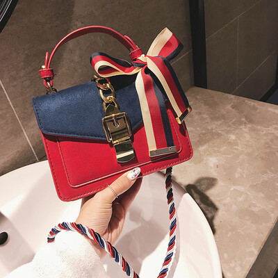 

Qiao Bani 2019 new fashion European&American style trend street shooting Scrubs shoulder shoulder diagonal ribbon handbags cross-border