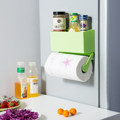 

Storage box for refrigerator fresh-keeping film Storage box Kitchen towel rack Food storage box condiment roll rack
