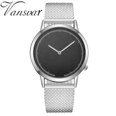 

RM vansvar Casual Quartz Plastic Leather Band Newv Strap Watch Analog Wrist Watch