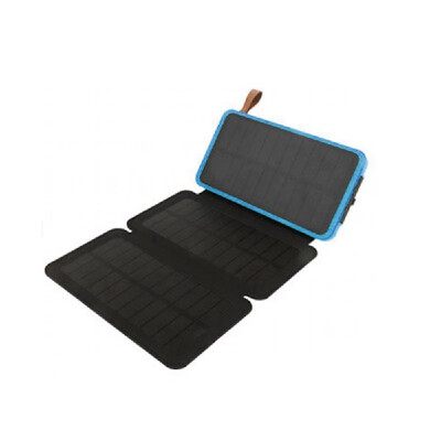 

Solar Power-Bank Portable Waterproof Solar Charger Outdoor Dual USB Ports Foldable Phone Charger