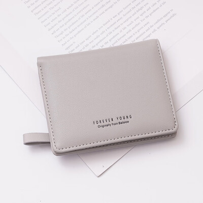 

Tailored Women Short Wallet Fresh Student Bag Simple Multi-card Seat Buckle Coin Purse