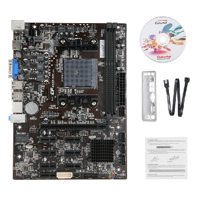 

Colorful CA68M-BTC YV14 Motherboard Systemboard for AMD A68 SATA30 ATX Mainboard for Miner Mining Desktop