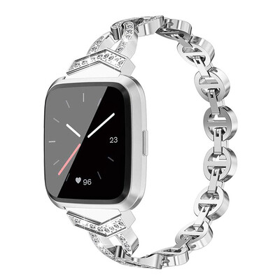 

〖Follure〗Fashion Replacement Crystal Metal Watch Band Wrist Strap For Fitbit Versa