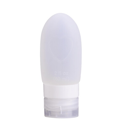 

Refillable Travel Bottles Silicone Squeezable Tube Sets Cosmetic Toiletry Containers for Shampoo Lotion Soap White  89ml