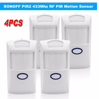 

5PCS SONOFF PIR2 Wireless Dual Infrared Detector 433Mhz RF PIR Motion Sensor Smart Home Automation Security Alarm System for Amazo