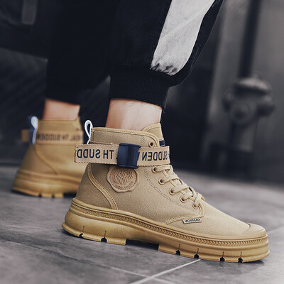 

Autumn mens high-top shoes Korean version of the trend of mens shoes casual wild shoes Gaobang summer tide shoes