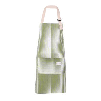 

Stripe Sleeveless Women Apron Anti Dirty Cotton Kitchen Adult Dress