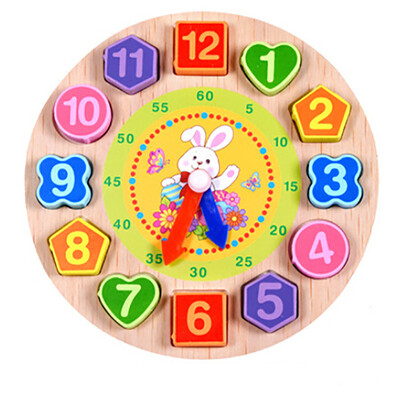 

Gobestart Cartoon Animal Educational Toys For Children Wooden Beaded Digital Clock