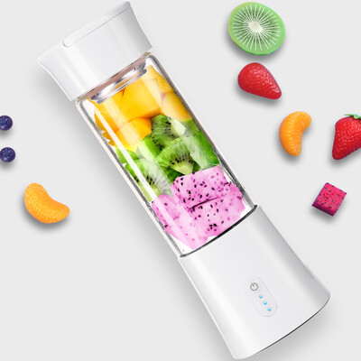 

Personal Size Blender Portable Blender USB Rechargeable Juicer Cup Single Serving Blender Fruit Mixing Machine 380ML BPA Free