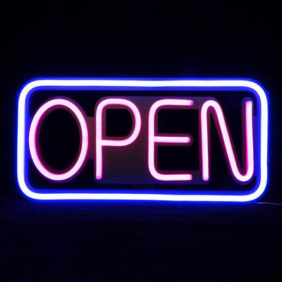 

Greensen Rectangle Hanging Neon Lamp Shop Signs LED Light with Plug AC110-250V