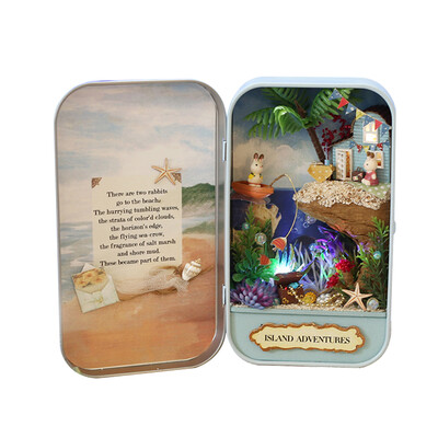 

Funny Wooden Puzzle Box Theater DIY Miniature Dollhouse Model Home Decoration Kids Toy Gift