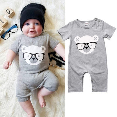 

Infant Baby Boys Girl Bear Clothes Newborn Cotton Romper Bodysuit Jumpsuit Outfits