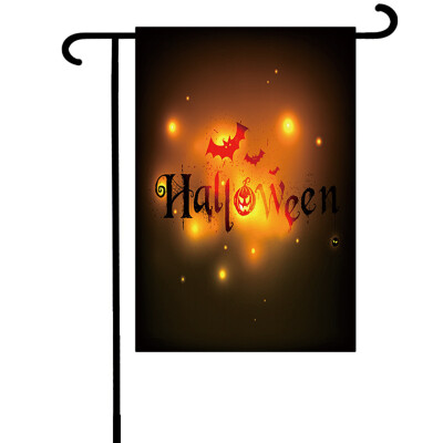

Toponeto Halloween Bat Pumpkin Witch Garden Banner Home Decoration Banner 30x45cm