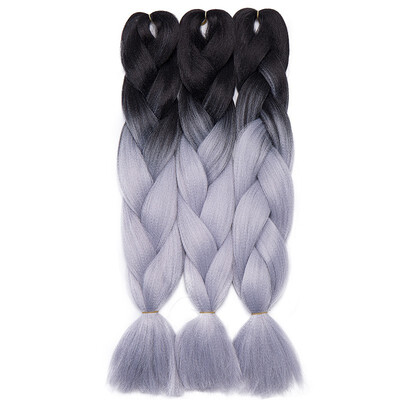 

3 Packs Braiding Hair Ombre for crochet Hair Weave with Synthetic&Twist Braiding Hair Extensions