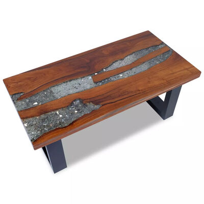 

Coffee Table Teak Resin 394"x197"