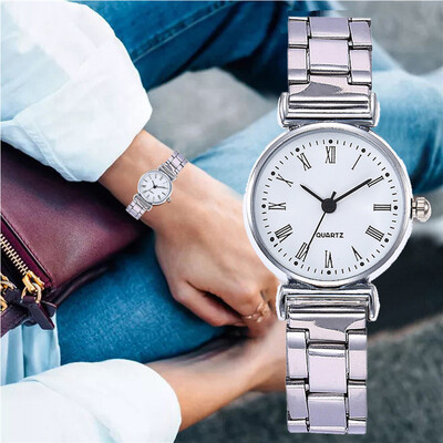 

RM Women Alloy Steel Belt Casual Watch Geneva Simple Steel Belt Watch
