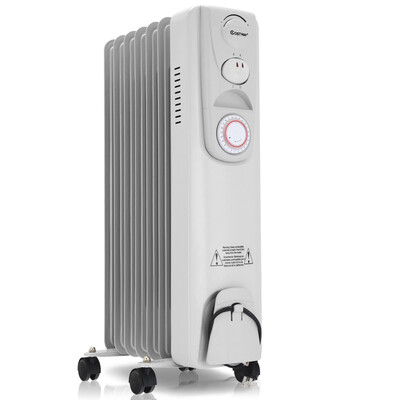 

1500 W 7-Fin Timer Thermostat Electric Oil Filled Radiator Heater