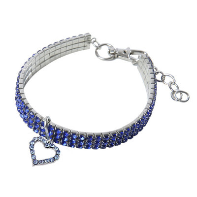 

Bling Rhinestone Dog Collar Crystal Necklace Puppy Chihuahua Pet Dog Collars For Small Medium Dogs Mascotas Accessories  M L