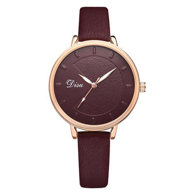 

Womens Watches DISU Best Selling Ladies Quartz Wristwatch Leather Strap High Quality Clock Fashion Dress Reloj Mujer 50