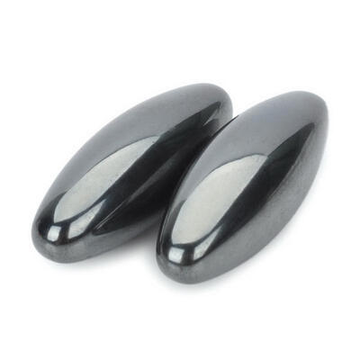 

Powerful Hematite Specimens Beads Oval Shape Rattlesnake Eggs Singing Magnets Stone Toys Children Gifts 1 Pair