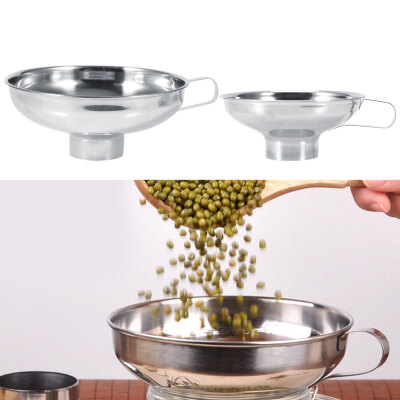 

High Quality Stainless Steel Household Wide Mouth Canning Jars Funnel With Handle Kitchen Tools FunnelsFunnel