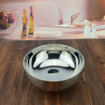 

17cm800ml hight quality stainless steel double wall anti-hot Korean bowl picnic tableware 5 pieceslot