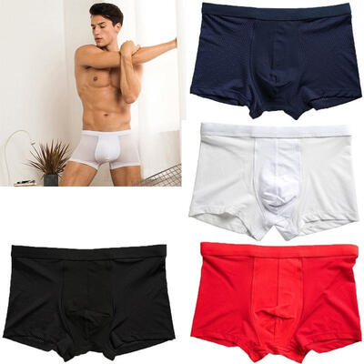 

US Mens Seamless Boxer Briefs Shorts Lot New Underwear Short Pants Size -2XL