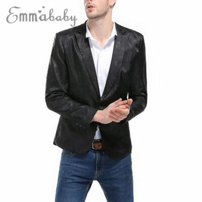 

Men&39s Fashion One Button Slim Fit Casual Business Suit Dress Blazer Coat Jacket