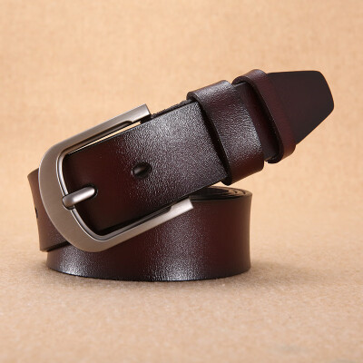 

Mens pin buckle belt leather mens casual Korean belt leather retro youth pants belt tide