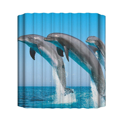 

Toponeto New Waterproof Shower Curtain with 12 Hooks 3D Printed Bathroom Polyester