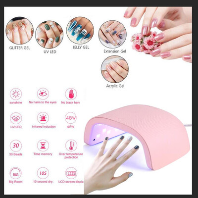 

Gobestart LED UV 48W Nail Dryer Curing Gel Polish Lamp Light Curing Manicure Machine Nail
