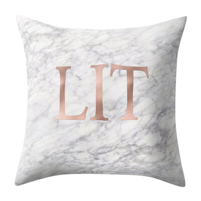 

〖Follure〗Geometric Marble Texture Throw Pillow Case Cushion Cover Sofa Home Decor