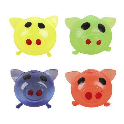 

Siaonvr 4Pcs Pig Cute Anti Stress Splat Water Pig Ball Vent Toy Venting Sticky Pig