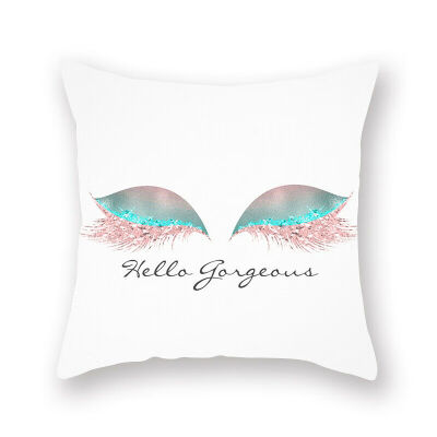 

Eyelash Lash Square Home Sofa Decor Pillow Cover Case Cushion Cover Size 18