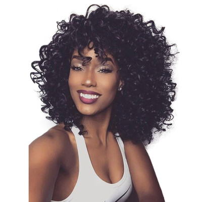 

〖Follure〗Fashion Sexy Full Cover Wig Black Brazilian Women Wig No lace Styling Cool Wig